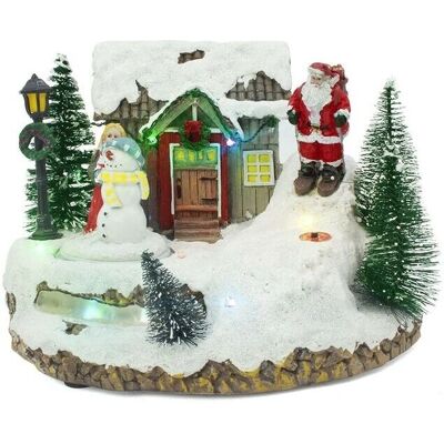 Mediawave Store 996986 Carrousel de escenas navideñas con música, luces y movimiento Mediawave Store 996986 Carrousel de escenas navideñas con música, luces y movimiento