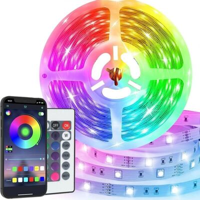 MEDIAWAVE STORE - 5050 RGB - 5 m - Télécommande - LED strip - Publicité MEDIAWAVE STORE - 5050 RGB - 5 m - Télécommande - LED strip - Publicité