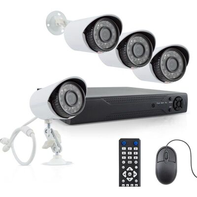 Mediawave Store - DVR de vigilancia 4 canales 4 cámaras H.264 Mediawave Store - DVR de vigilancia 4 canales 4 cámaras H.264