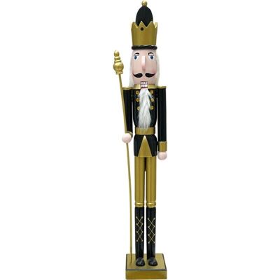 MEDIAWAVE STORE - Soldat Casse-noisette - Décoration de Noël - Noir et Or - Publicité MEDIAWAVE STORE - Soldat Casse-noisette - Décoration de Noël - Noir et Or - Publicité