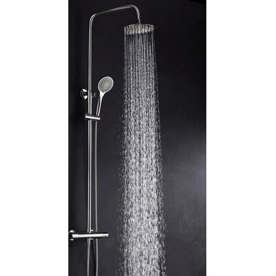 Set doccia termostatico Imex Creta - Regolabile 88-130cm - Acciaio inox & Ottone Set doccia termostatico Imex Creta - Regolabile 88-130cm - Acciaio inox & Ottone