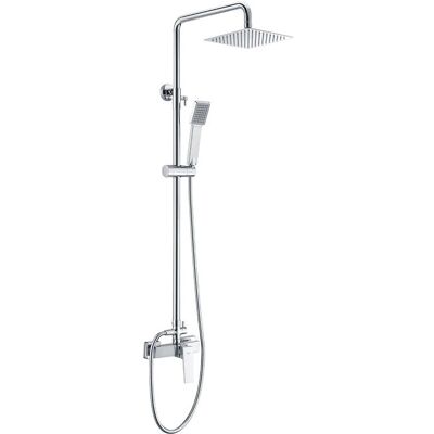 Imex Grau Duschset - Art Modell, 20cm Quadratischer Kopf, Extensible Schiene Imex Grau Duschset - Art Modell, 20cm Quadratischer Kopf, Extensible Schiene