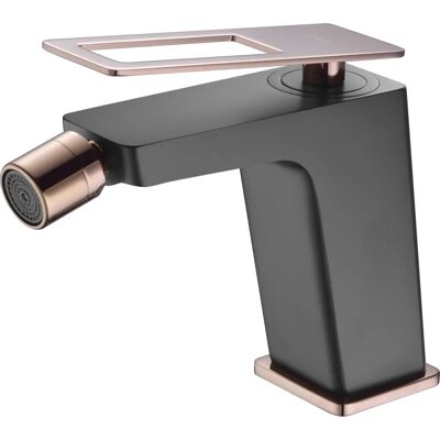 Rubinetto bidet Imex nero oro rosa - Serie Svezia Rubinetto bidet Imex nero oro rosa - Serie Svezia
