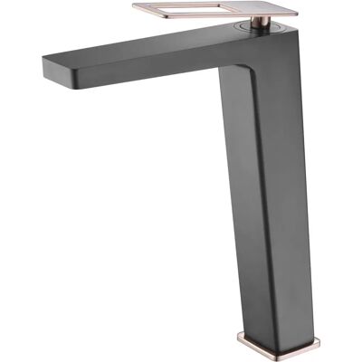 IMEX - Miscelatore lavabo alto Svezia nero oro rosa - Garanzia 5 anni IMEX - Miscelatore lavabo alto Svezia nero oro rosa - Garanzia 5 anni