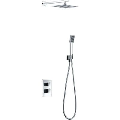 Colonna doccia termostatica Imex Cies - Grigia - Testa quadrata 25cm Colonna doccia termostatica Imex Cies - Grigia - Testa quadrata 25cm
