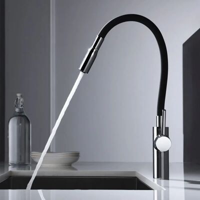 Imex Tokyo Wasserhahn - Chrom/Schwarz - Küchenarmatur Imex Tokyo Wasserhahn - Chrom/Schwarz - Küchenarmatur