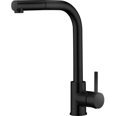 Grifo de cocina Malta negro mate de Imex - Caño alto, boquilla removible Grifo de cocina Malta negro mate de Imex - Caño alto, boquilla removible