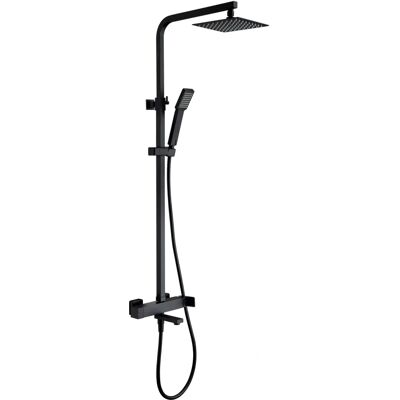 Imex Fiyi Badset - Mattschwarz, 116-160cm ausziehbarer Duschstab, Quadratische Kopf Imex Fiyi Badset - Mattschwarz, 116-160cm ausziehbarer Duschstab, Quadratische Kopf