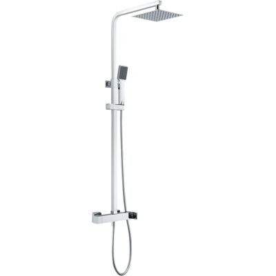 Imex - Duschsäule BDF016 mit verstellbarer Höhe, quadratischer Duschkopf Imex - Duschsäule BDF016 mit verstellbarer Höhe, quadratischer Duschkopf
