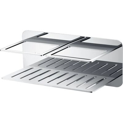 Imex - Quadratische Seifenschale - Chrom-Finish Imex - Quadratische Seifenschale - Chrom-Finish