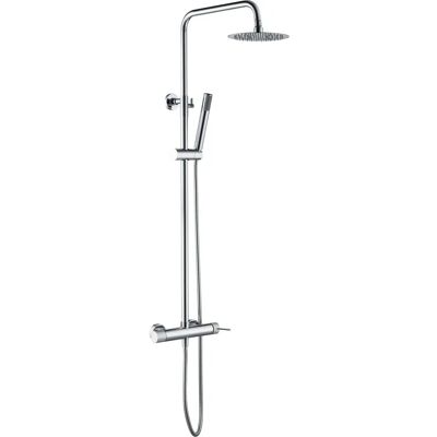Imex - Set doccia regolabile con testa rotonda - 95-132cm Imex - Set doccia regolabile con testa rotonda - 95-132cm
