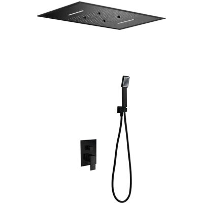 Set Colonna Doccia Nera Opaca Sumatra Imex Set Colonna Doccia Nera Opaca Sumatra Imex