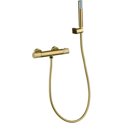IMEX BTD038-5OC Thermostatduscharbatterie - Gebürstetes Gold - Duscharmatur IMEX BTD038-5OC Thermostatduscharbatterie - Gebürstetes Gold - Duscharmatur