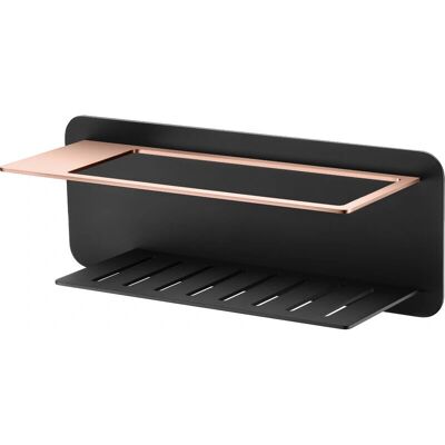 Imex - Portasapone quadrato nero oro rosa - Accessorio bagno Imex - Portasapone quadrato nero oro rosa - Accessorio bagno