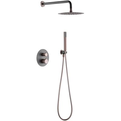 Imex Thermostatische Duschsäule - 25cm Anti-Kalk Kopf, Wandmontage - Dusch- & Bad-Set Imex Thermostatische Duschsäule - 25cm Anti-Kalk Kopf, Wandmontage - Dusch- & Bad-Set