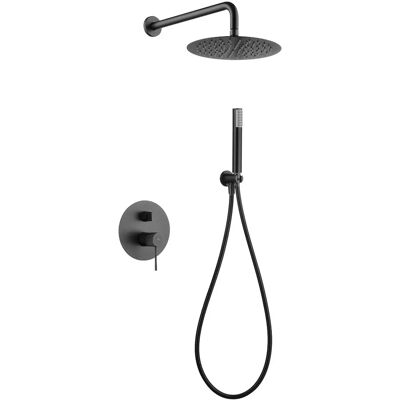 Colonne de douche en noir gun metal - Ensemble salle de bain - Publicité Colonne de douche en noir gun metal - Ensemble salle de bain - Publicité