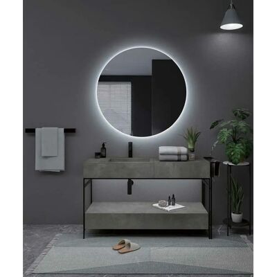 Espejo LED redondo Ledimex Oporto - Luz fría, 70cm Espejo LED redondo Ledimex Oporto - Luz fría, 70cm