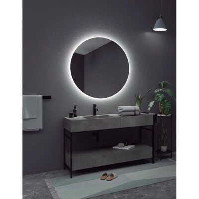 Espejo baño redondo Ledimex Oporto - Retroiluminado, 80cm, Luz Fría Espejo baño redondo Ledimex Oporto - Retroiluminado, 80cm, Luz Fría