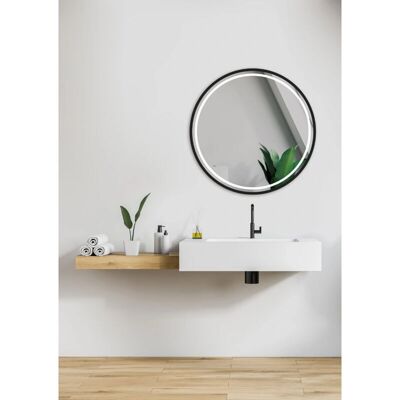 Ledimex - Alemania - 60 cm - Marco negro - Espejo de baño Ledimex - Alemania - 60 cm - Marco negro - Espejo de baño