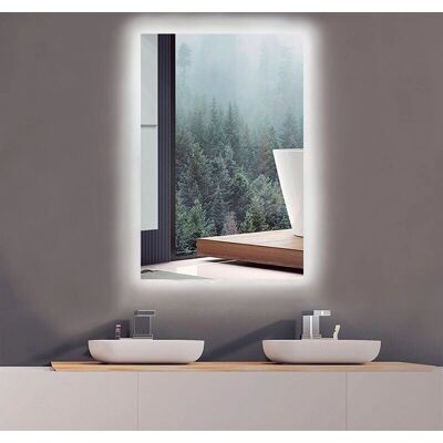 Espejo de baño Ledimex Suecia con retroiluminación LED Espejo de baño Ledimex Suecia con retroiluminación LED