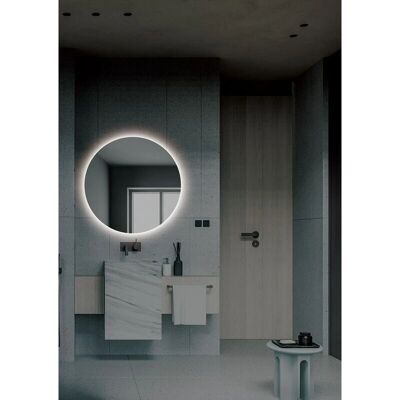 Espejo de baño LED redondo Lisboa - 60cm Espejo de baño LED redondo Lisboa - 60cm