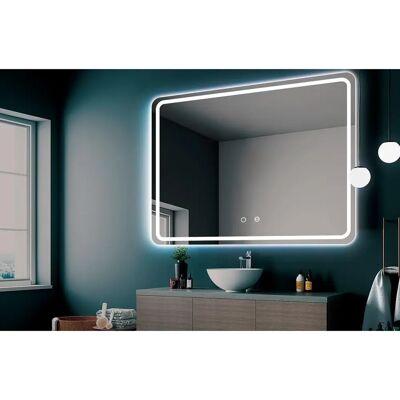 Espejo de baño Ledimex Austria 100x80cm Luz frontal LED Espejo de baño Ledimex Austria 100x80cm Luz frontal LED