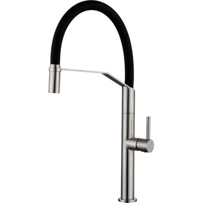 Rubinetto Cucina Imex GCE023/AC Grigio Acciaio Inox - Flessibile Rubinetto Cucina Imex GCE023/AC Grigio Acciaio Inox - Flessibile