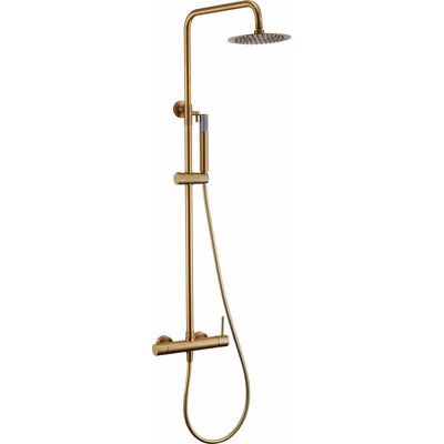 Imex - Conjunto de ducha Monza oro cepillado - Tipos de ducha Imex - Conjunto de ducha Monza oro cepillado - Tipos de ducha