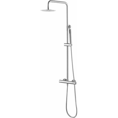 Conjunto de ducha termostático IMEX Monza - Altura ajustable, rociador 20cm Conjunto de ducha termostático IMEX Monza - Altura ajustable, rociador 20cm