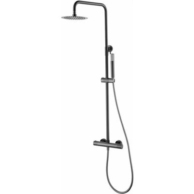Imex Monza Black Gun Metal Thermostatic Shower Set Imex Monza Black Gun Metal Thermostatic Shower Set
