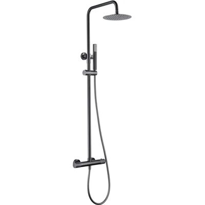 IMEX - Ensemble de Douche Thermostatique en Black Gun Metal - Publicité IMEX - Ensemble de Douche Thermostatique en Black Gun Metal - Publicité