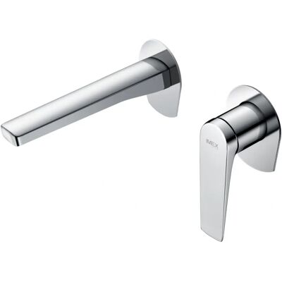 Miscelatore lavabo Imex Delos Grigio/Cromo - Rubinetto Miscelatore lavabo Imex Delos Grigio/Cromo - Rubinetto