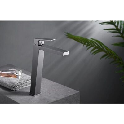 Miscelatore lavabo alto nero gun metal - Modello ART di Imex Miscelatore lavabo alto nero gun metal - Modello ART di Imex
