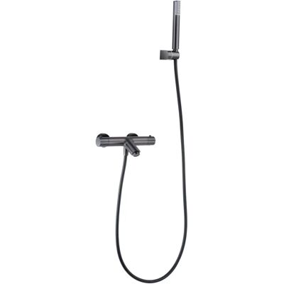 Ensemble de robinets de bain Imex Monza Black gun metal - Type de bain - Publicité Ensemble de robinets de bain Imex Monza Black gun metal - Type de bain - Publicité