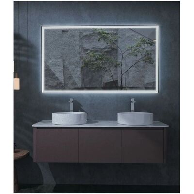 Espejo de baño cuadrado negro Ledimex Suiza - Espejo de baño Espejo de baño cuadrado negro Ledimex Suiza - Espejo de baño