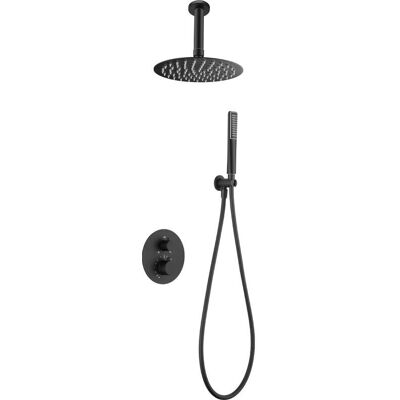 Set doccia termostatico nero opaco Salerno - Set doccia Set doccia termostatico nero opaco Salerno - Set doccia
