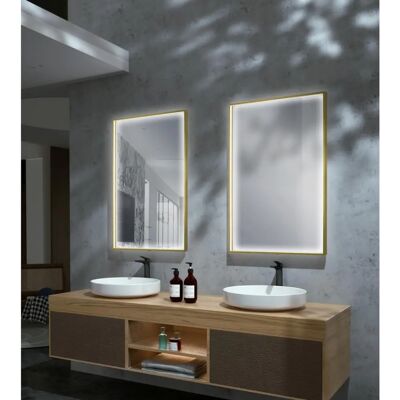 Espejo de baño rectangular Ledimex Ability con luz perimetral - 120x80 Espejo de baño rectangular Ledimex Ability con luz perimetral - 120x80