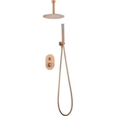 Set Doccia Vesubio Oro Rosa - Moderno e Durevole Set Doccia Vesubio Oro Rosa - Moderno e Durevole