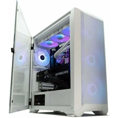 Caja semi-torre ATX Blanca Forgeon - RGB, USB 3.2 Caja semi-torre ATX Blanca Forgeon - RGB, USB 3.2