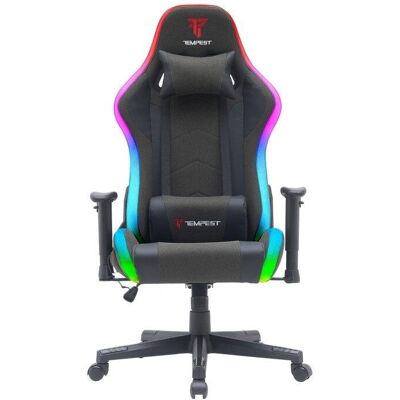 Silla de Juego RGB Tempest Glare - Ergonómica, Ajustable, Moderna Silla de Juego RGB Tempest Glare - Ergonómica, Ajustable, Moderna