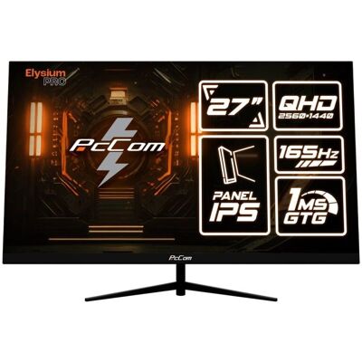 Moniteur PcCom Elysium Pro 27" QHD 165Hz IPS FreeSync - Publicité Moniteur PcCom Elysium Pro 27" QHD 165Hz IPS FreeSync - Publicité