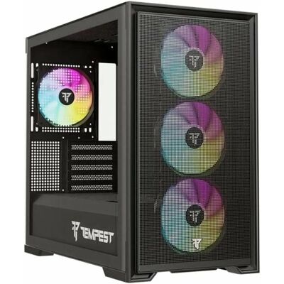 Tempest Stronghold ARGB M-ATX PC-Gehäuse - Unterstützt ITX & Micro ATX Tempest Stronghold ARGB M-ATX PC-Gehäuse - Unterstützt ITX & Micro ATX