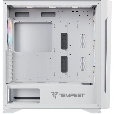 Tempest Bastion Branco Gabinete ATX - Gaming, ARGB, Vidro temperado Tempest Bastion Branco Gabinete ATX - Gaming, ARGB, Vidro temperado