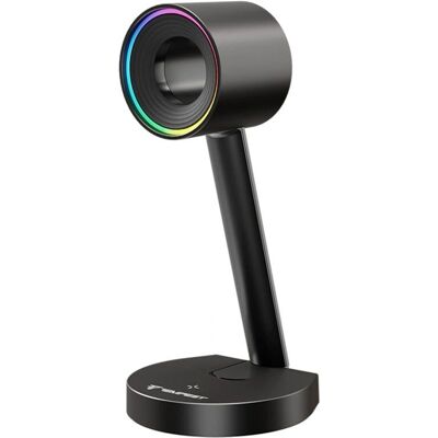 Support pour casques gaming Tempest RGB USB Chargeur Qi sans fil - Publicité Support pour casques gaming Tempest RGB USB Chargeur Qi sans fil - Publicité