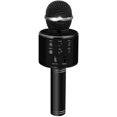 Microphone PcCom Essential - Karaoké Bluetooth sans fil - Noir - Publicité Microphone PcCom Essential - Karaoké Bluetooth sans fil - Noir - Publicité