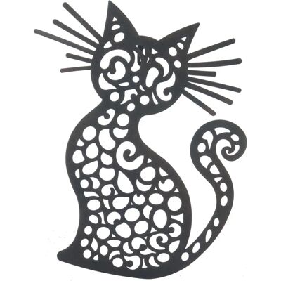 Signes Grimalt - Statuetten Katze - Μαύρο Signes Grimalt - Statuetten Katze - Μαύρο