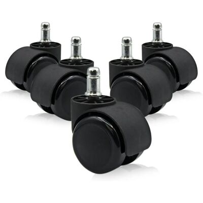 Roues Pivotantes OFITURIA pour Chaises de Bureau - Set de 5 Roues Pivotantes OFITURIA pour Chaises de Bureau - Set de 5