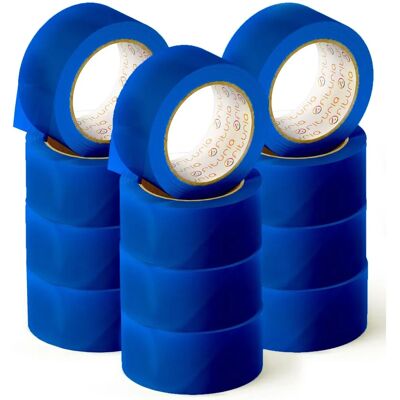 Ofituria Blue Packaging Tape - 66m x 48mm - 12 Rolls Ofituria Blue Packaging Tape - 66m x 48mm - 12 Rolls