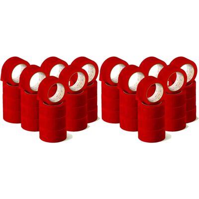 Ruban adhésif rouge vif - 66mx48mm - Ruban d'emballage - Publicité Ruban adhésif rouge vif - 66mx48mm - Ruban d'emballage - Publicité