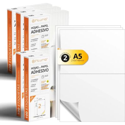 Folios A4 Öntapadós Fehér Címkék - Készíts Saját Matricákat - Nyomtatható Címkék Folios A4 Öntapadós Fehér Címkék - Készíts Saját Matricákat - Nyomtatható Címkék